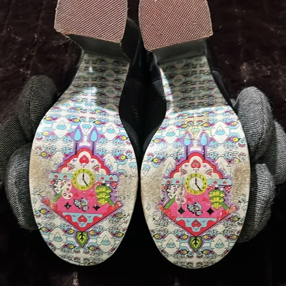 Irregular Choice Black Floral Heels - Picture 9 of 11